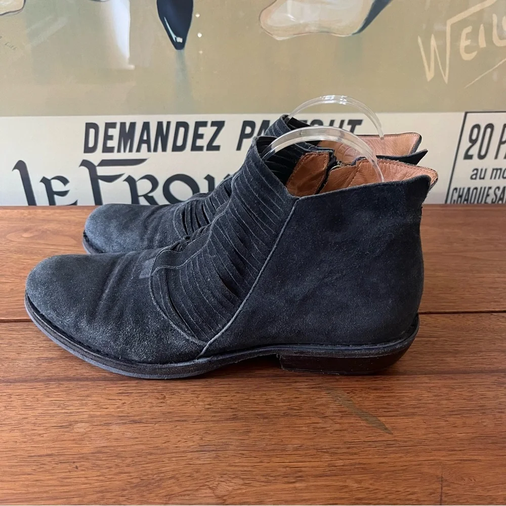 Fiorentini + Baker Black Suede Carnaby Cledi Booties